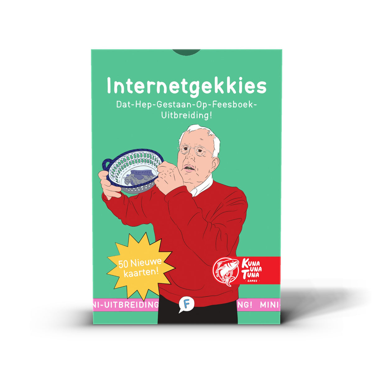 Internetgekkies, uitbreiding voor Dat Hep Gestaan Op Feesboek – voorkant van het doosje