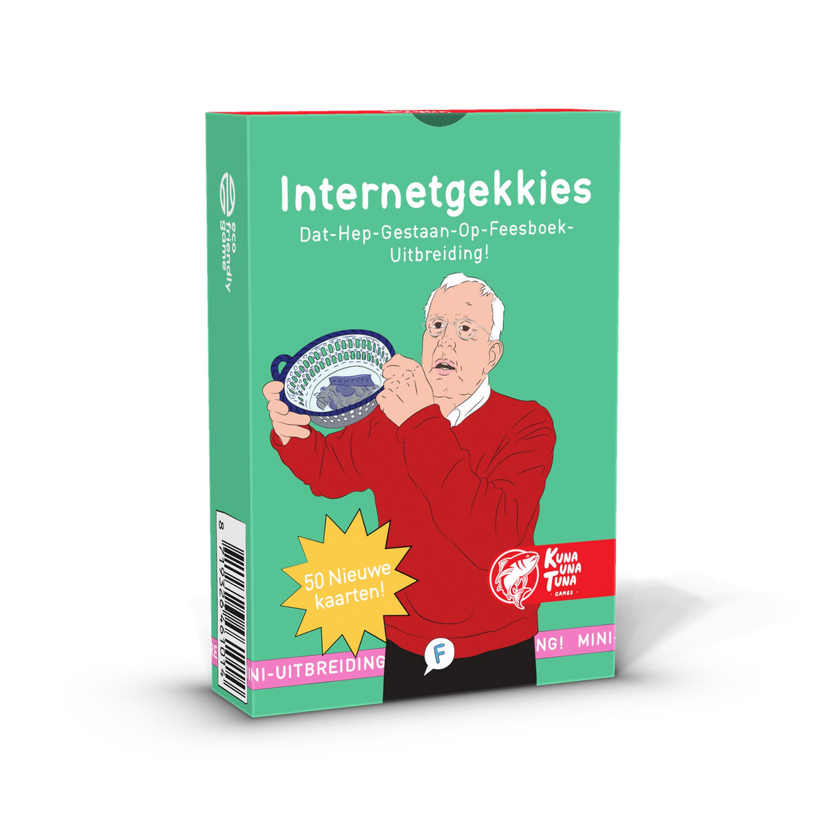Internetgekkies, uitbreiding voor Dat Hep Gestaan Op Feesboek – doosje schuin van links
