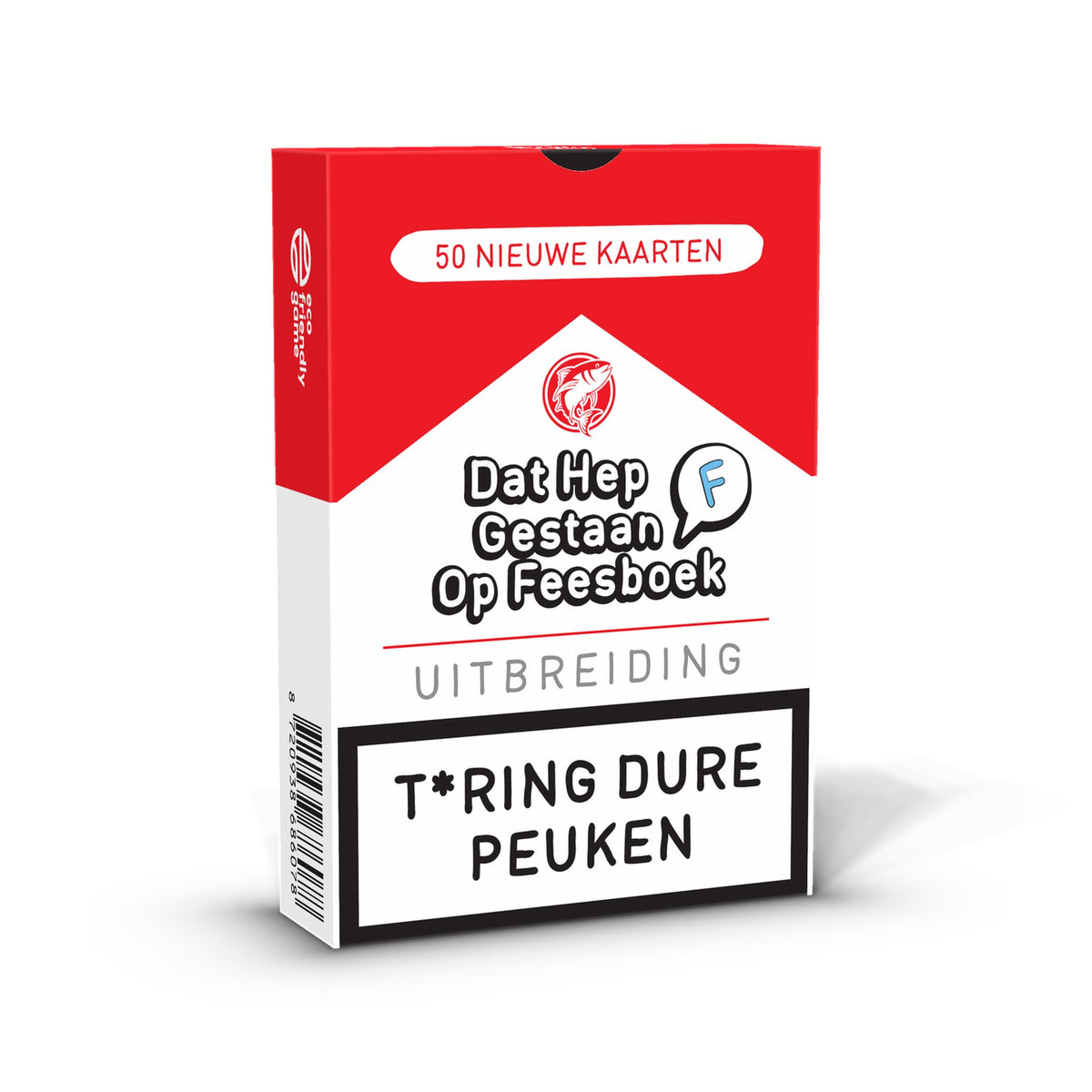 T*ring Dure Peuken, uitbreiding voor Dat Hep Gestaan Op Feesboek – doosje schuin van links