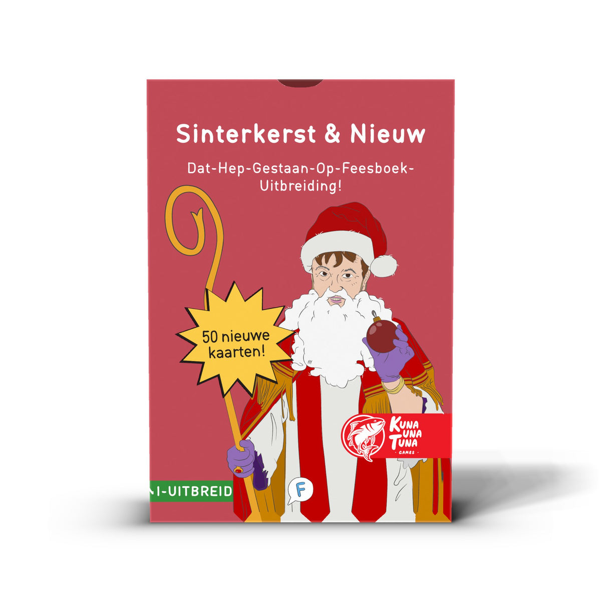 Sinterkerst & Nieuw, uitbreiding voor Dat Hep Gestaan Op Feesboek – voorkant van het doosje