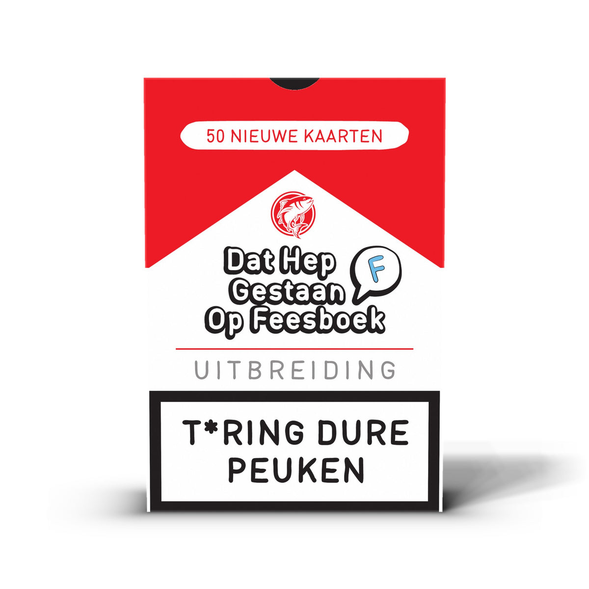 T*ring Dure Peuken, uitbreiding voor Dat Hep Gestaan Op Feesboek – voorkant van het doosje